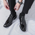 Men's Shiny Emerald Dress Shoes