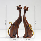 Cat Decoration Resin Abstract Ornaments