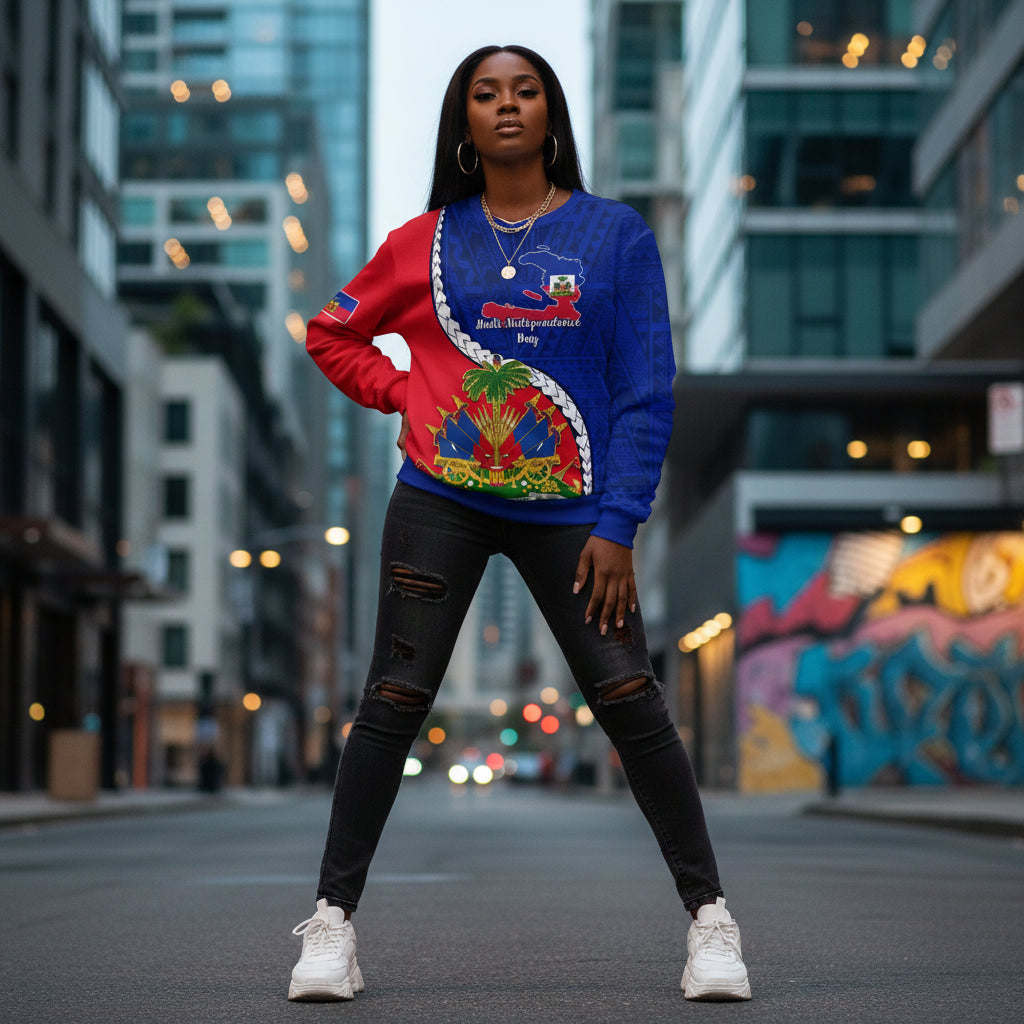Haiti Flag 3D Sweatshirt
