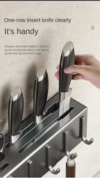 Wall-Mounted Kitchen Organizer Rack