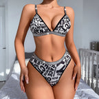 2-Piece Printed Lingerie Set