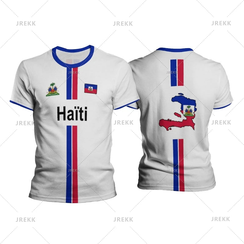 Haiti Football T-Shirt – Men’s Oversized Streetwear Tee