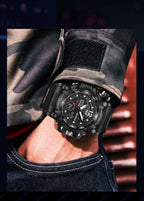 Men’s Fashion Sport Watch – 50M Waterproof, Shock Resistant LED Alarm