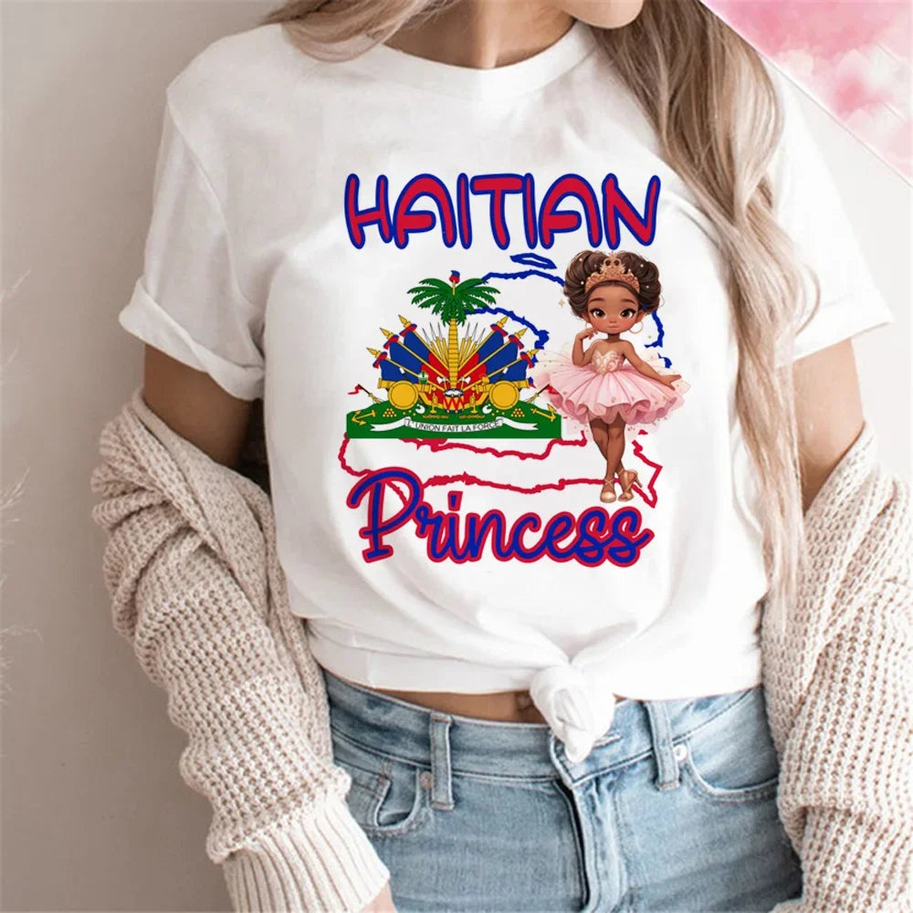 Haiti Women’s Summer T-Shirt – Funny Streetwear Tee