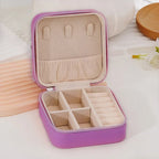 Compact Jewelry Box with Earring Holder