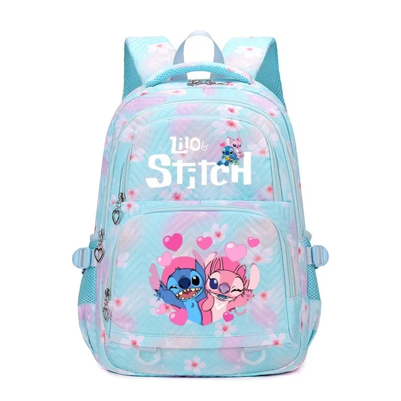 Stitch Backpack – Large Capacity Anime Print Daypack for School, Travel