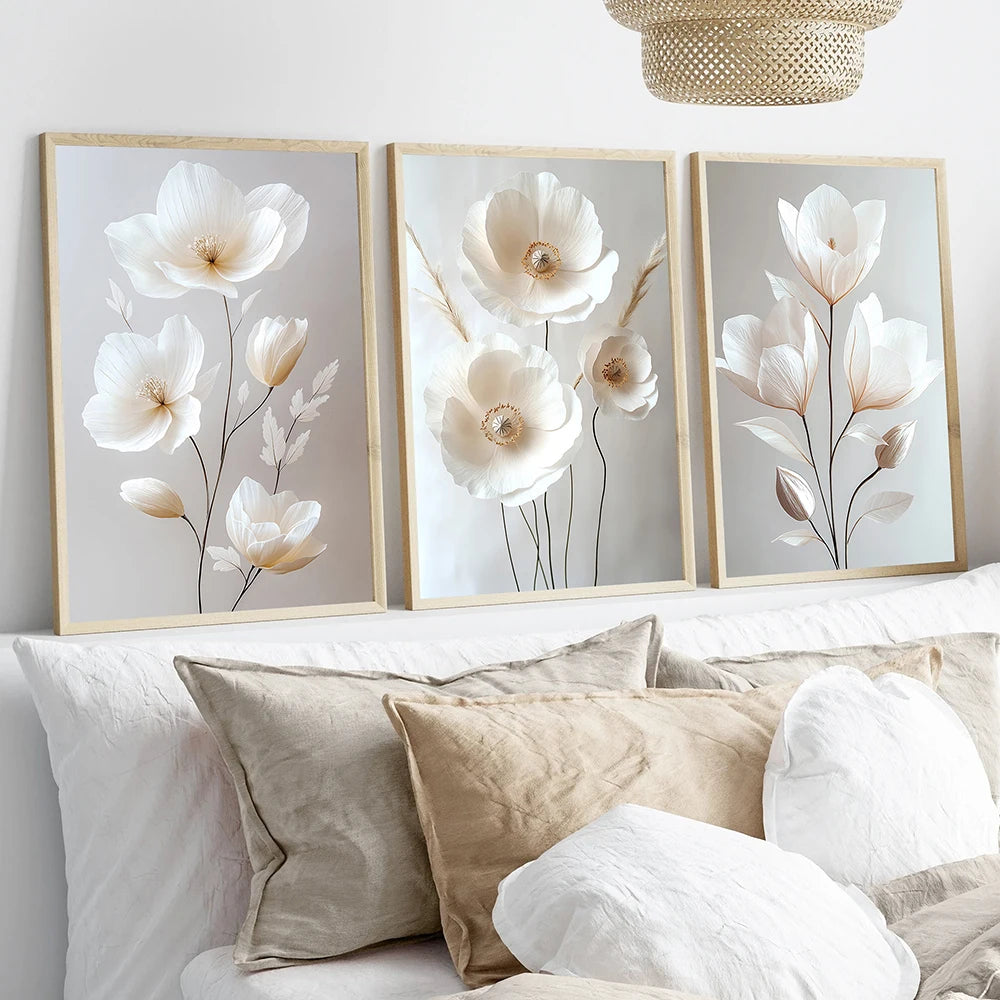 Modern Floral Wall Art for Home Decor