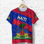 Haiti Island 3D Emblem Oversized T-Shirt – Men’s