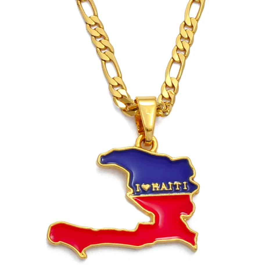 Necklaces for Men Haiti Jewelry Gold Plated