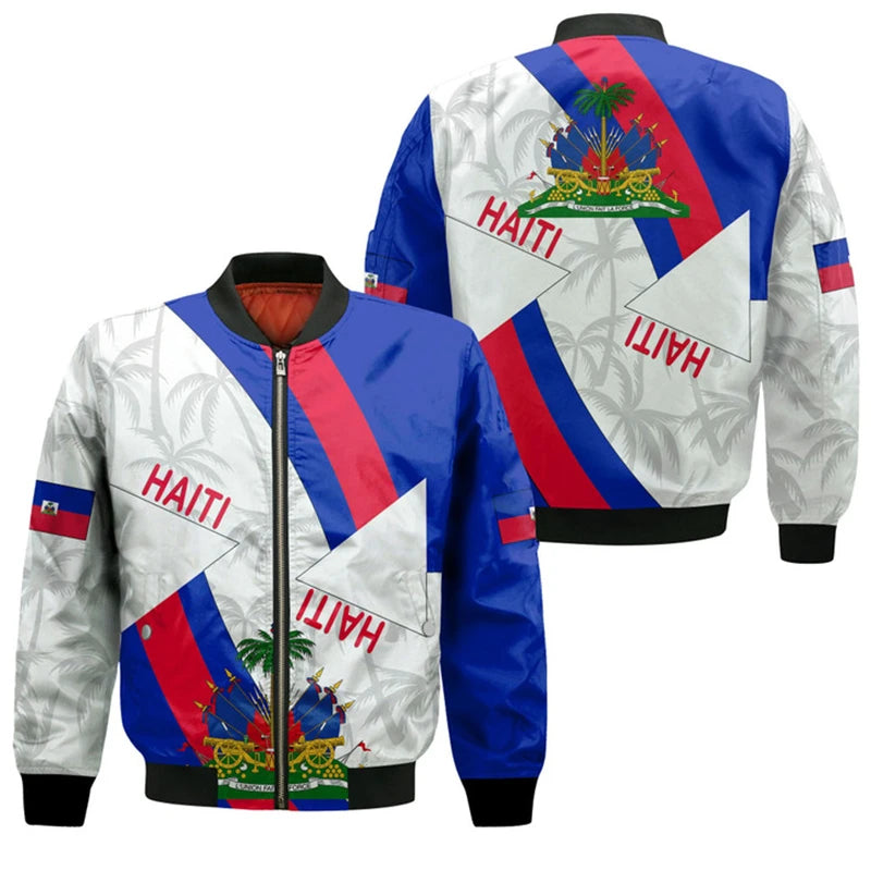 Haiti Flag 3D Bomber Jacket