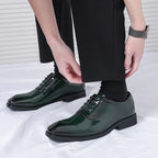 Men's Shiny Emerald Dress Shoes