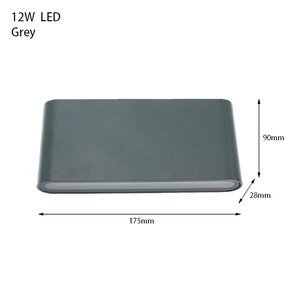 Modern Aluminum Wall Lamp for Outdoor & Indoor