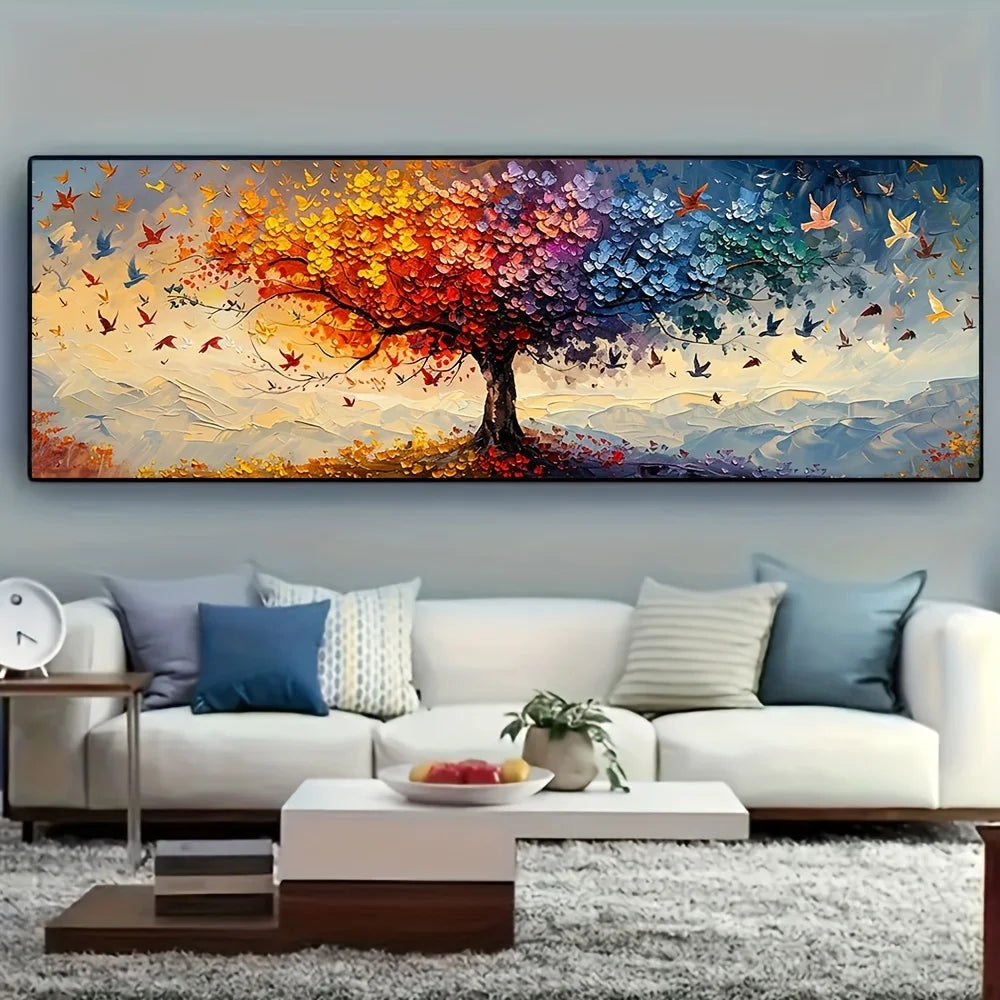 versized Tree of Life Butterfly Canvas – Abstract Wall Art