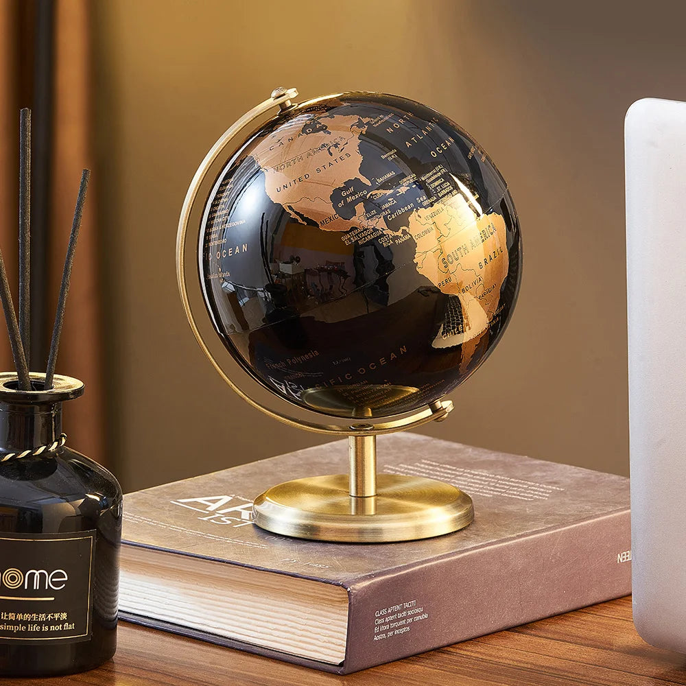 Retro World Globe Modern Learning World Map Globe