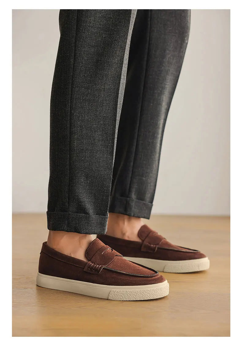 Suede Leather Men’s Loafers