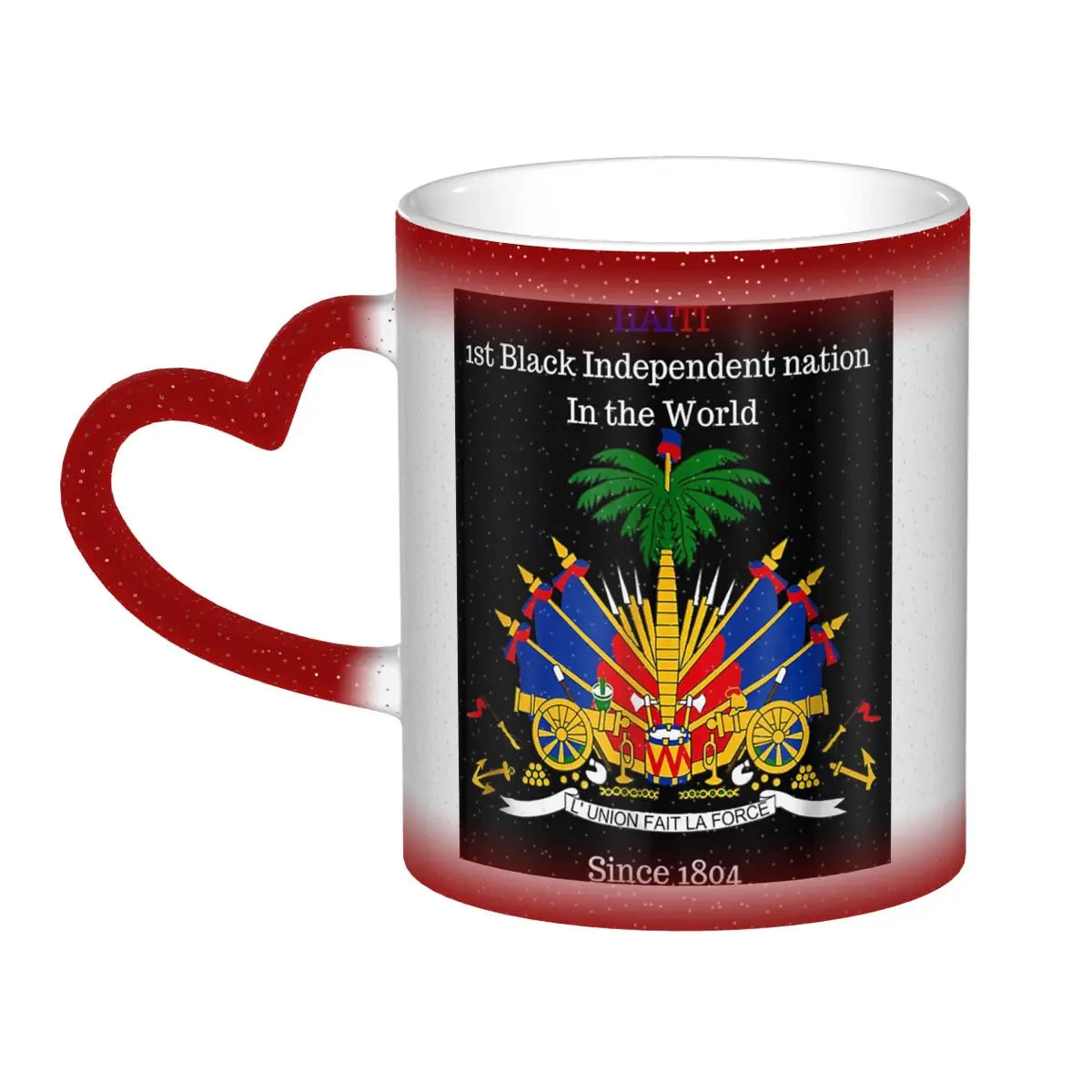 Haitian Flag Great For Independence Day Celebration Mug Funny Ceramic Coffee Cups