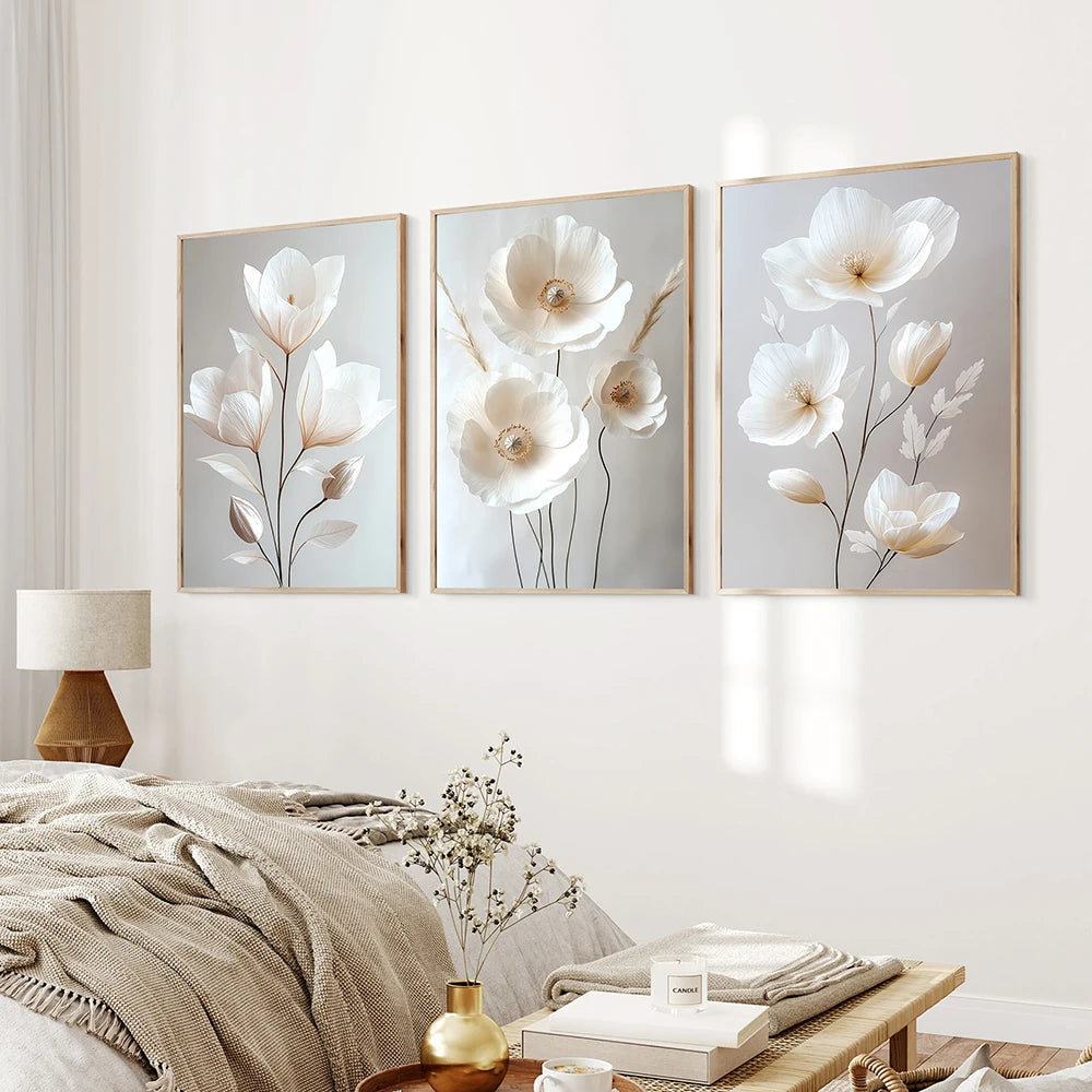 Modern Floral Wall Art for Home Decor