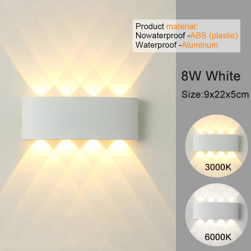 Modern LED Wall  Indoor Outdoor Lamp