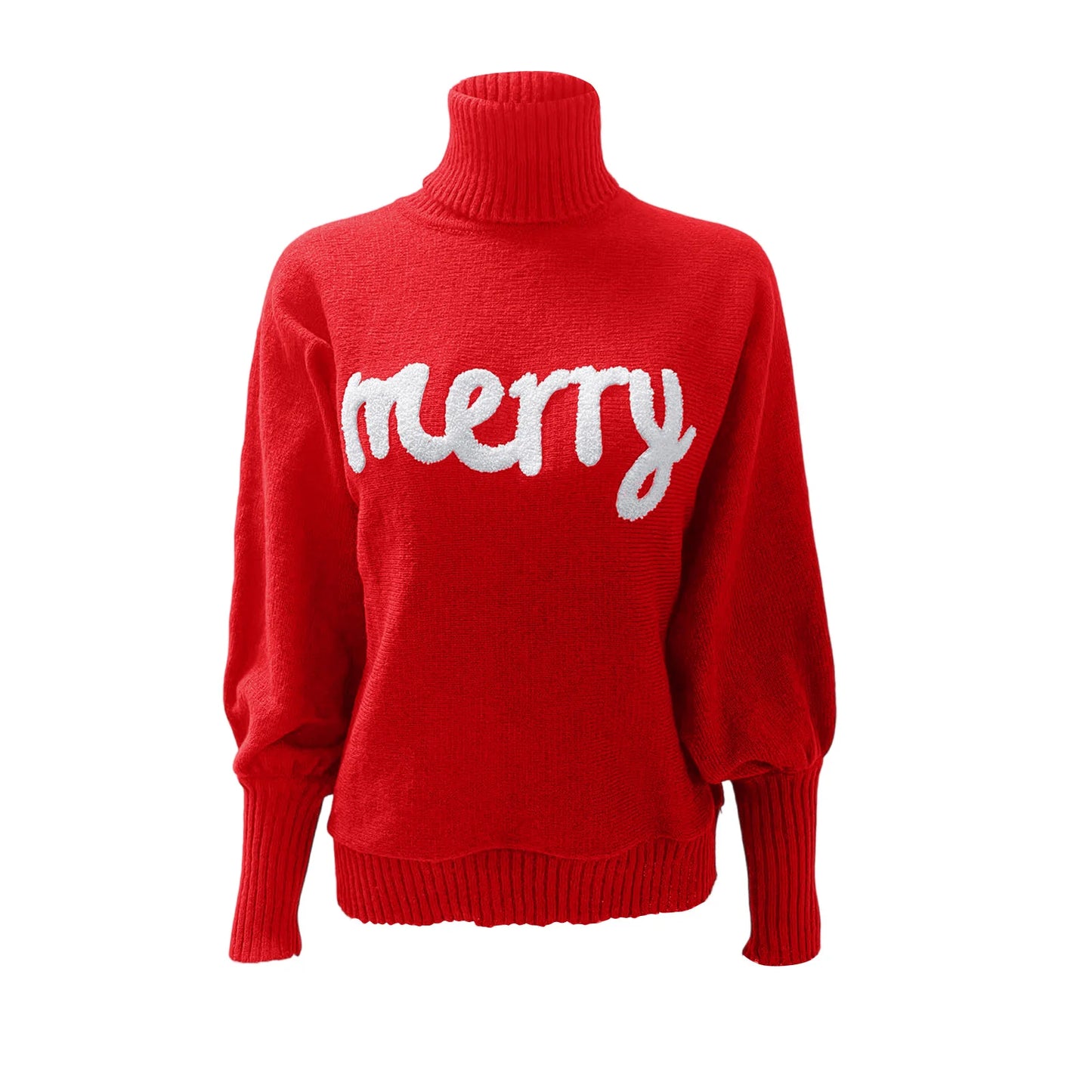 Women’s Christmas Turtleneck Knit Sweater