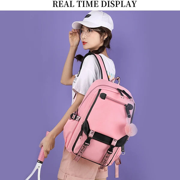 Lilo & Stitch Adventure Backpack – Cartoon Print School Bag for Teens, Kids