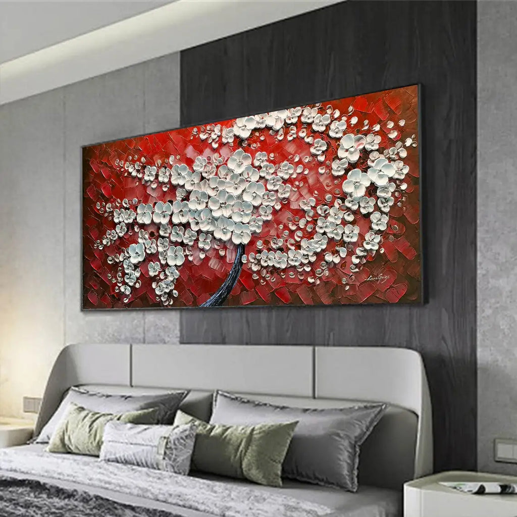 Large Hand-Painted Abstract Oil Painting