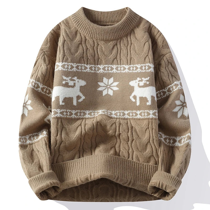 Deer Knit Sweater for Men