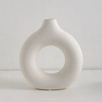 Minimalist Donut-Shaped Flower Vase