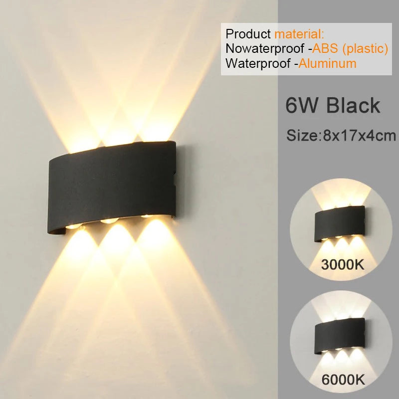 Modern LED Wall  Indoor Outdoor Lamp