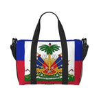 Custom Haiti Flag Travel Tote