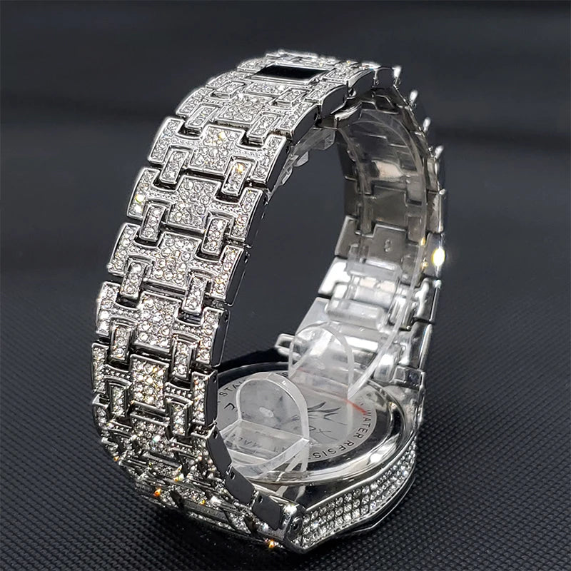 Luxury Iced Out Diamond Men's Watch
