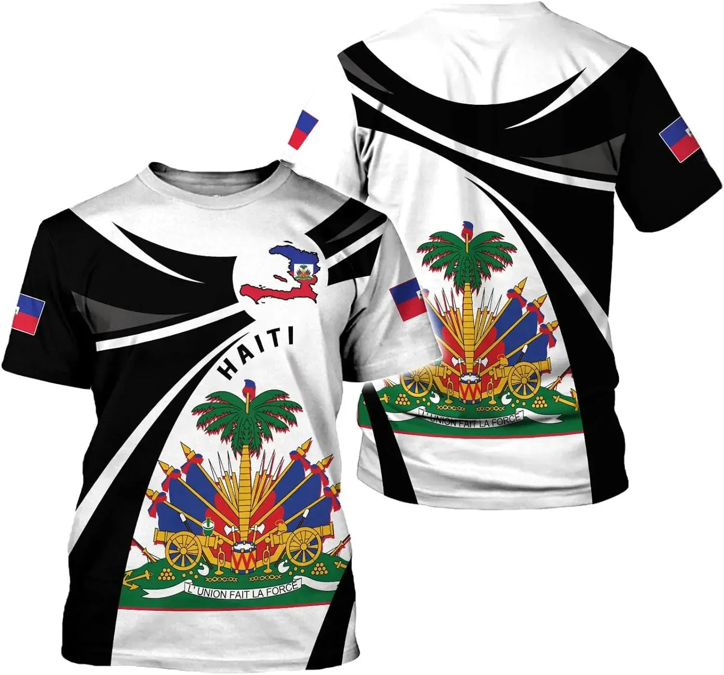 Print Performance Tee Haiti Men and Women