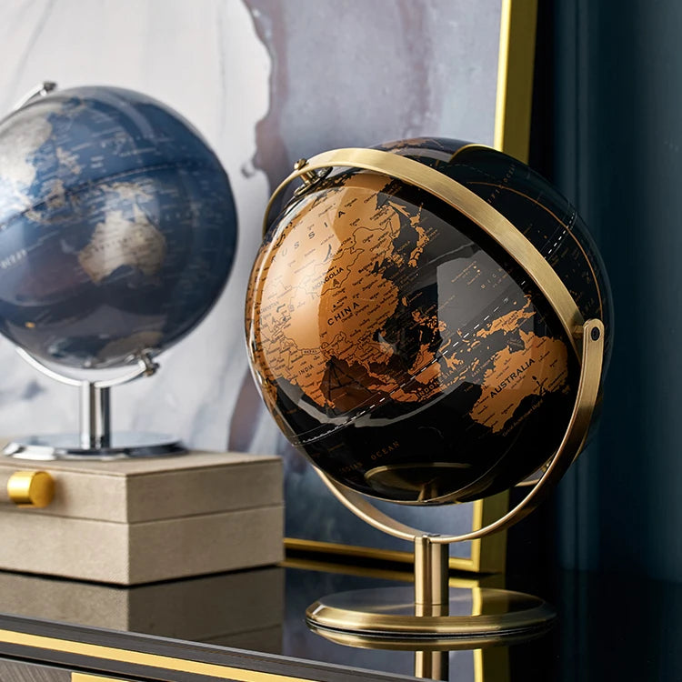 Retro World Globe Modern Learning World Map Globe