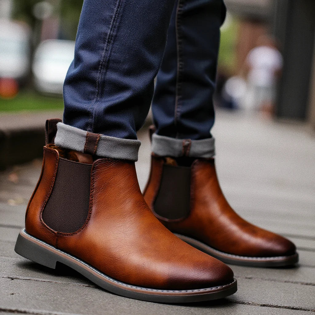Men’s Chelsea Boots – Retro Leather Fashion