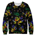 Haiti Flag Pattern Hoodie – Unisex