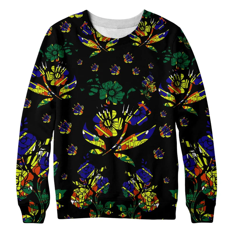 Haiti Flag Pattern Hoodie – Unisex