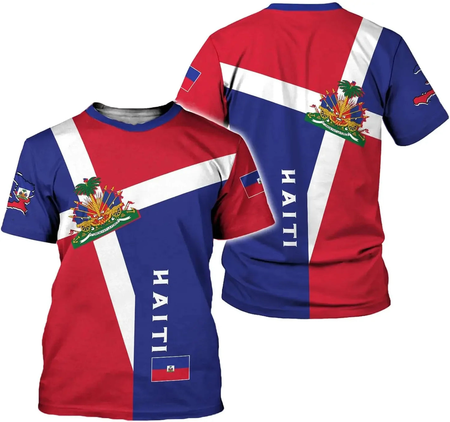 Print Performance Tee Haiti Men and Women