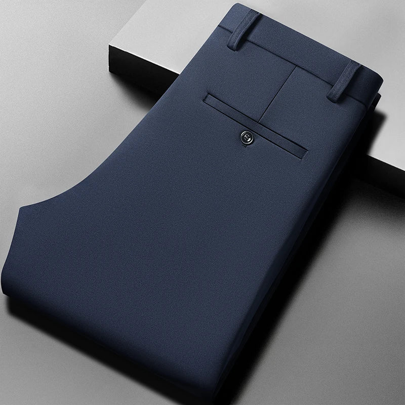 Men's Summer Pants Thin Straight No Trace No Ironing