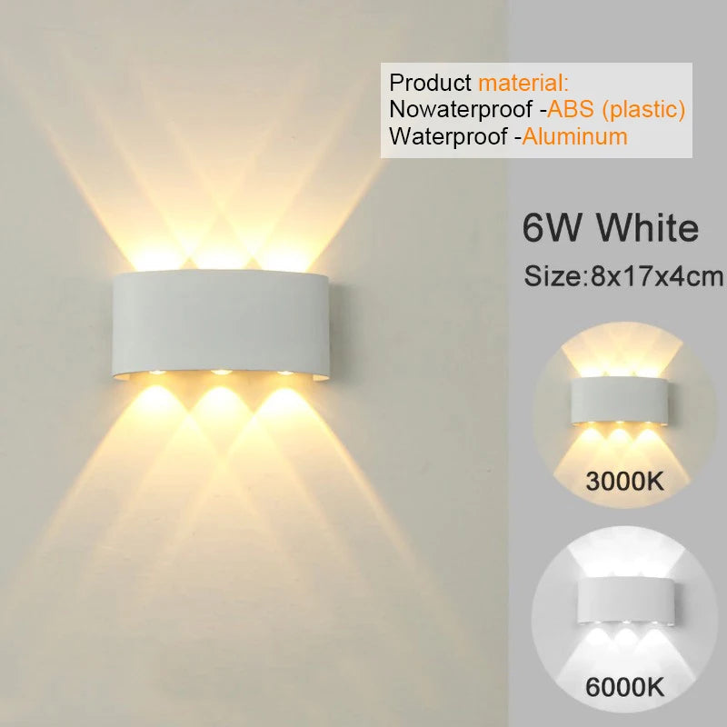 Modern LED Wall  Indoor Outdoor Lamp
