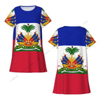 Summer Women Nightgown Flag Of Haiti