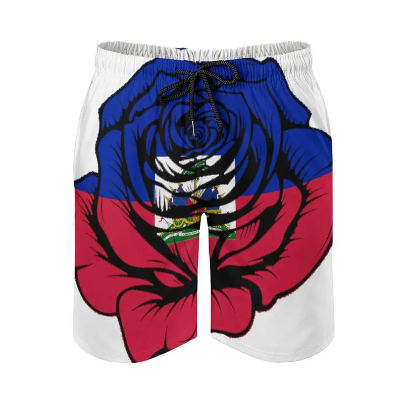 Haitian Flag Board Shorts