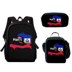 3-Piece Backpack, Lunch Bag & Pencil Case for Students and Travelers