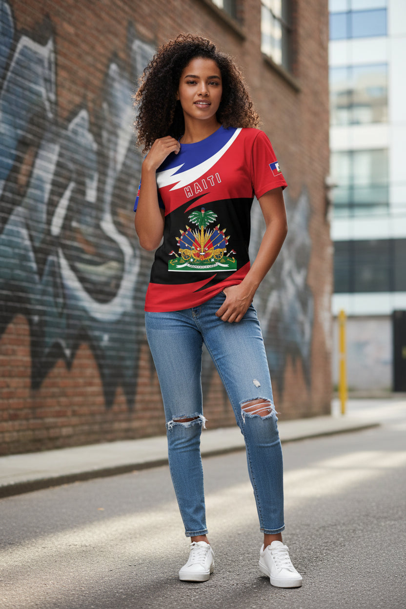 Print Performance Tee Haiti Men and Women