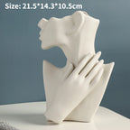 Nordic Style Ceramic Woman Body Vase