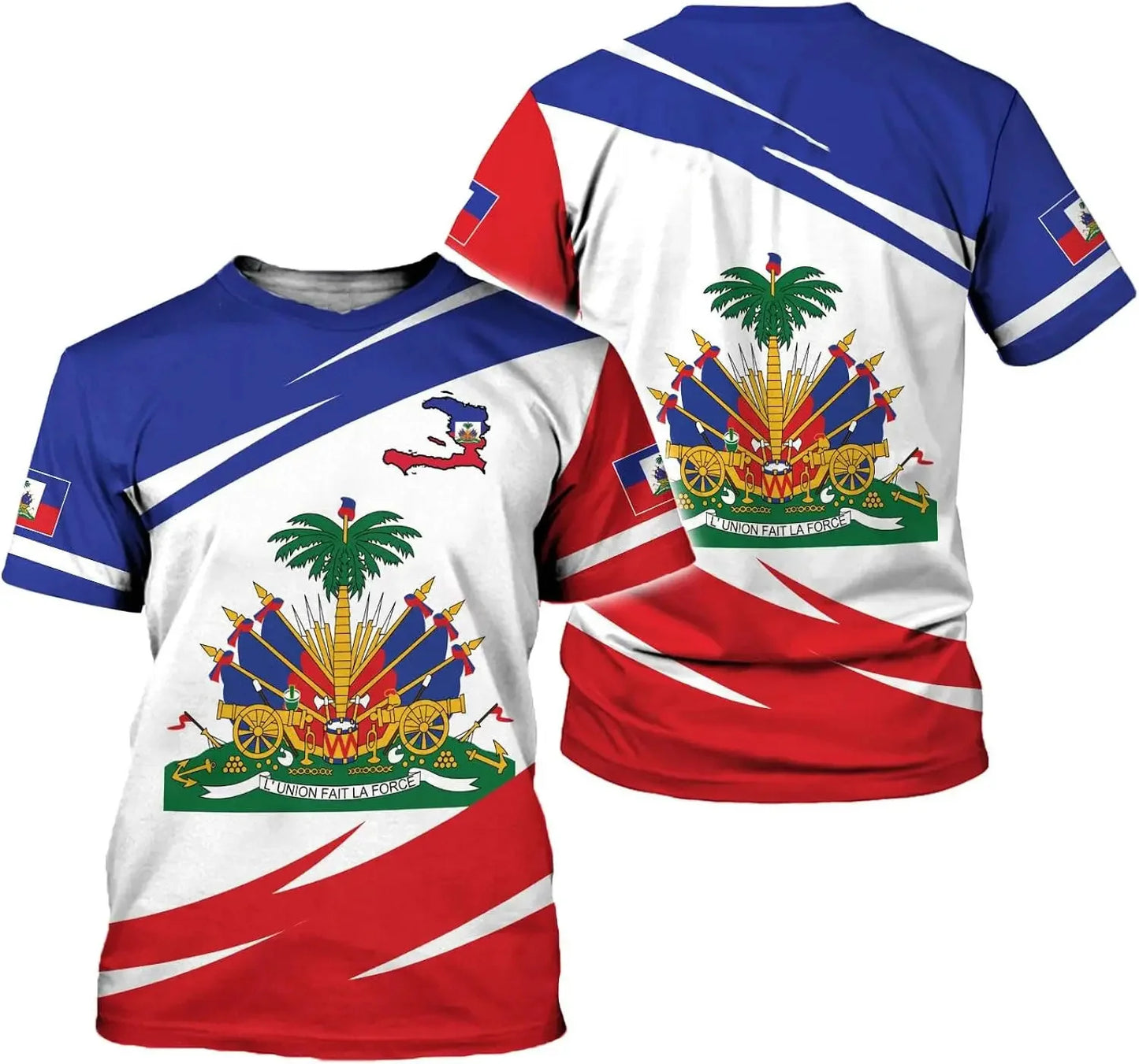 Print Performance Tee Haiti Men and Women