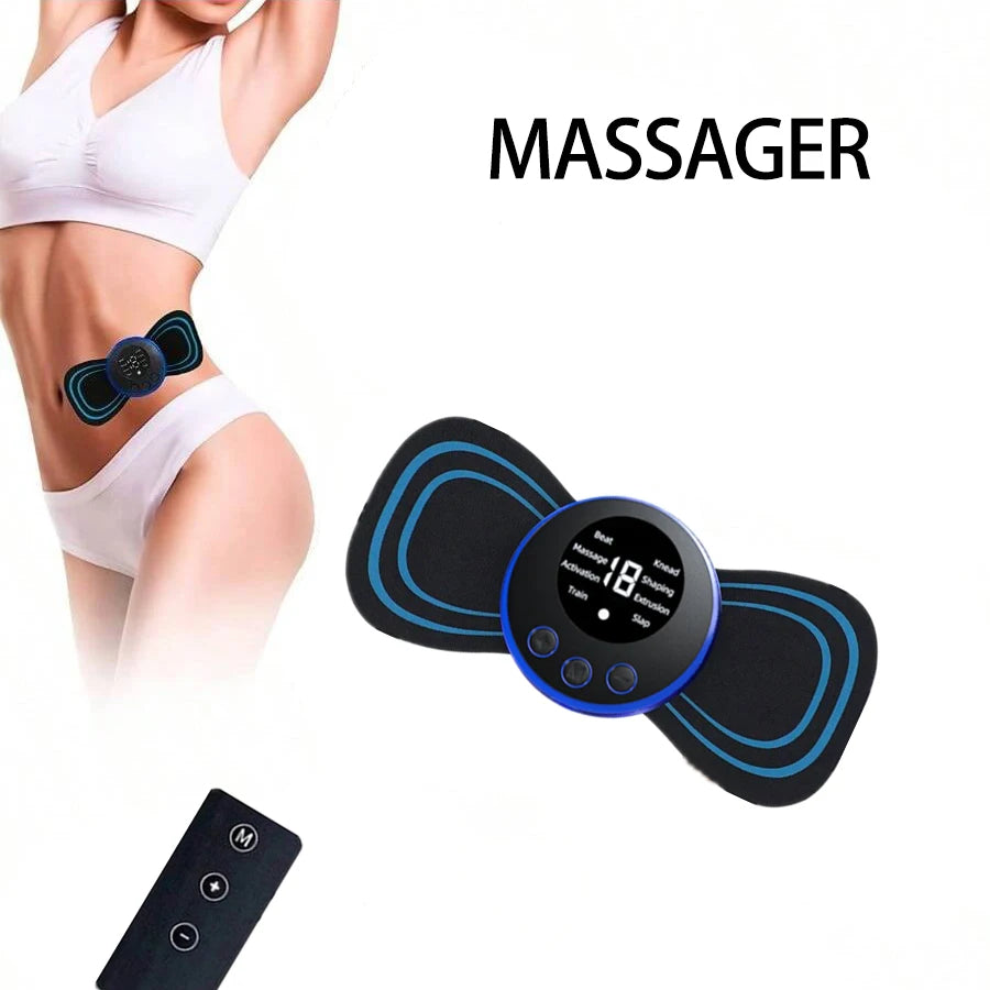 Portable Cervical Massager with Remote - Multi-Mode Pain Relief