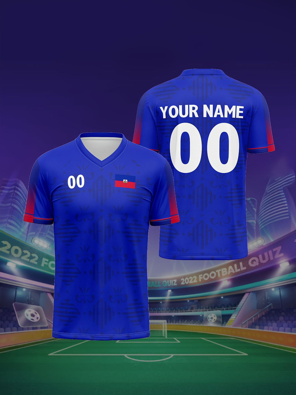 2026 New North American Haiti V-Neck Football Jersey