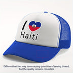Show your pride in style with the “I Love Haiti” Patriotic Trucker
