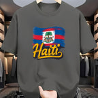 Men's Casual Haiti Graphic Print T-Shirt