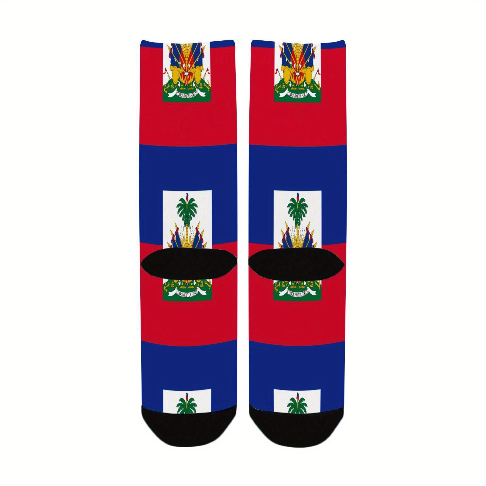 🇭🇹 Haitian Flag Half-Calf Sports Socks