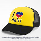 Show your pride in style with the “I Love Haiti” Patriotic Trucker